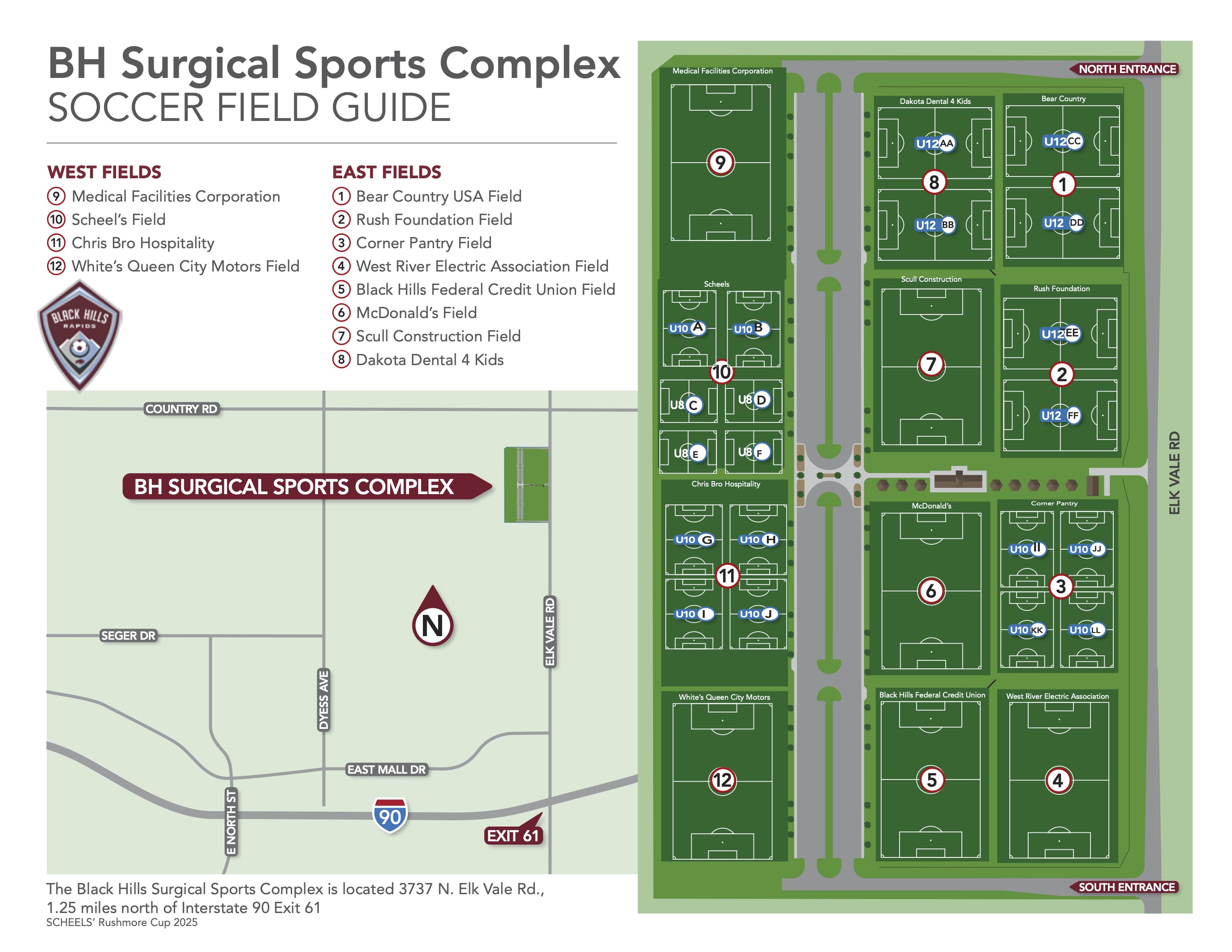 Map of where RAWR data was collected