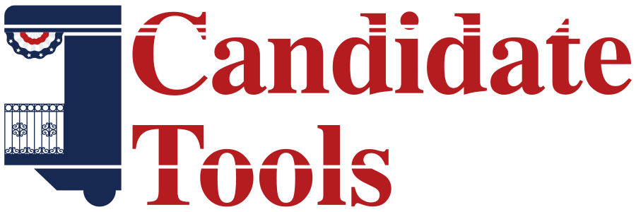 Candidate Tools Logo with side train and telegraph lines