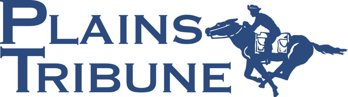 Plains Tribune pony express rider logo