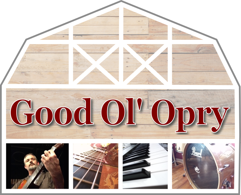 Good Ole Opry wood barn logo
